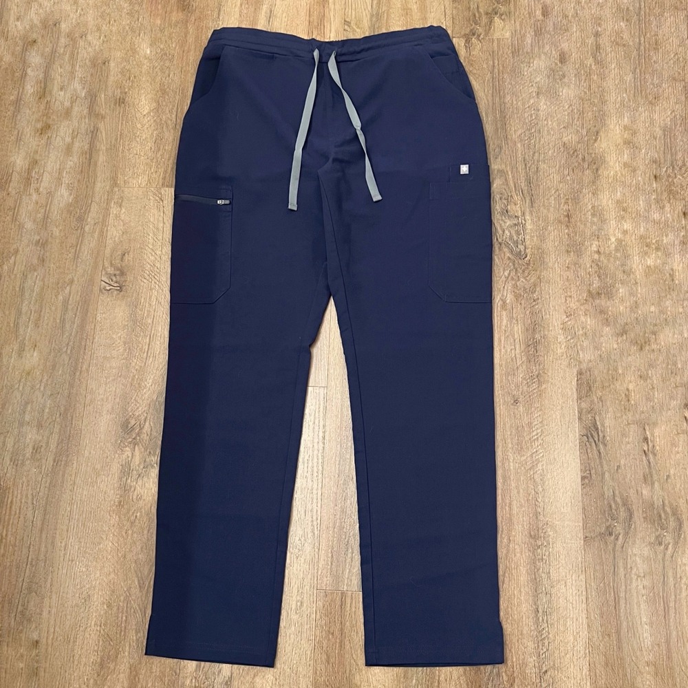 Technical Collection Navy Blue Scrub Pants TW2000 Mens Size M Drawstring